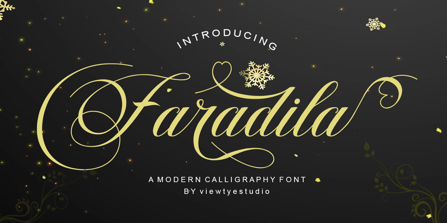 Beispiel einer Faradila-Schriftart #1